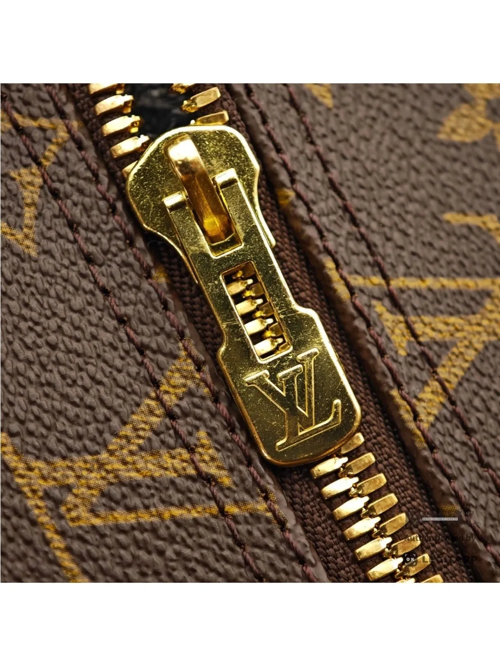 Louis Vuitton Brown Monogram Leather Travel Holdall Cruiser 40